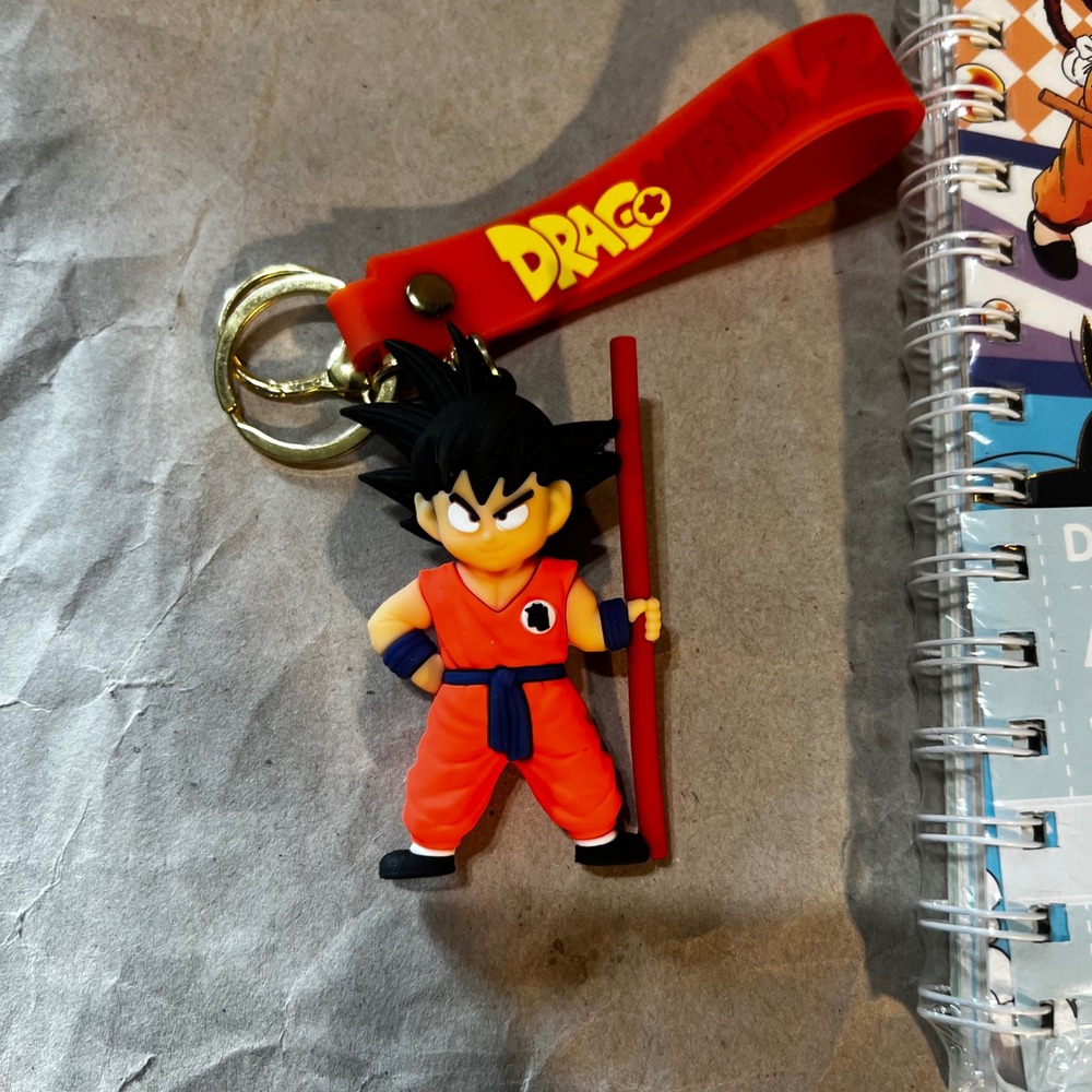 Dragon Ball Z A5 Spiral Notebook and Goku 3D Keychain Set Orange Red SH-00254 - Picture 2 of 8